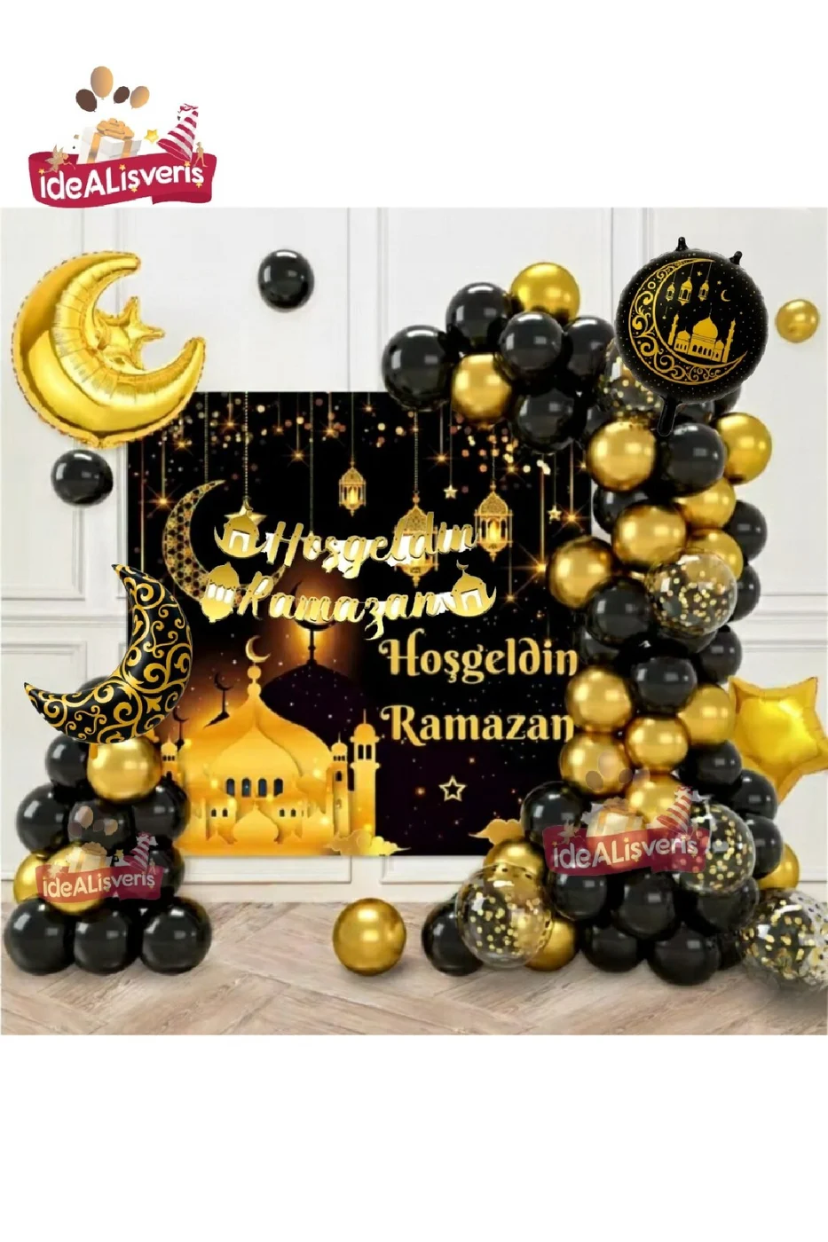 LÜKS BRANDALI HOŞGELDİN RAMAZAN DEKORLU RAMAZAN FOLYOLU TAM SET RAMAZAN SÜSÜ SETİ gorsel 2