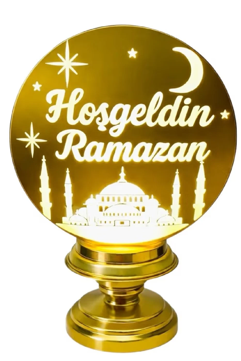 Lüks Hoşgeldin Ramazan Işıklı Dekor Ramazan Süsü