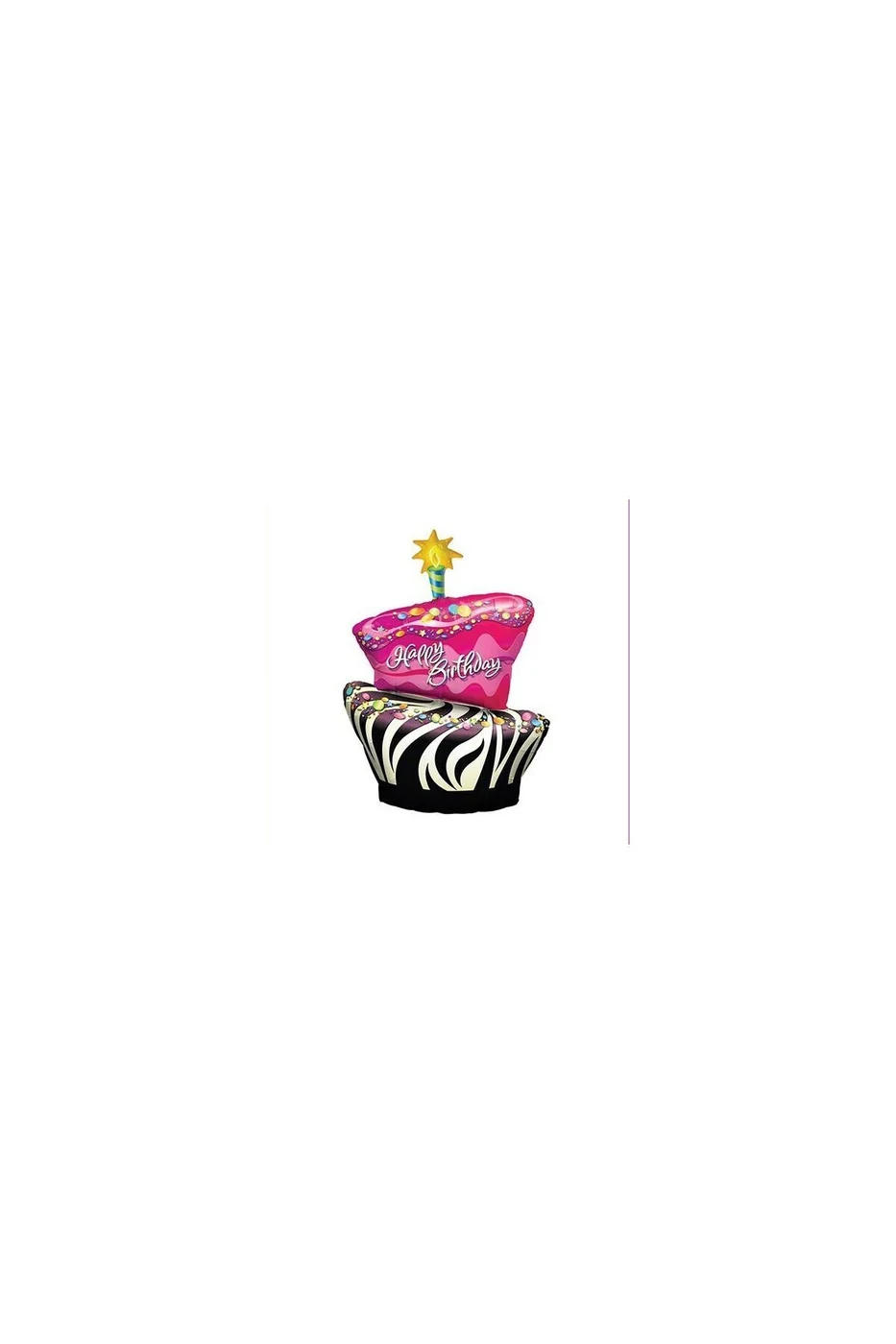 Zebra Strike Cake Folyo Balon
