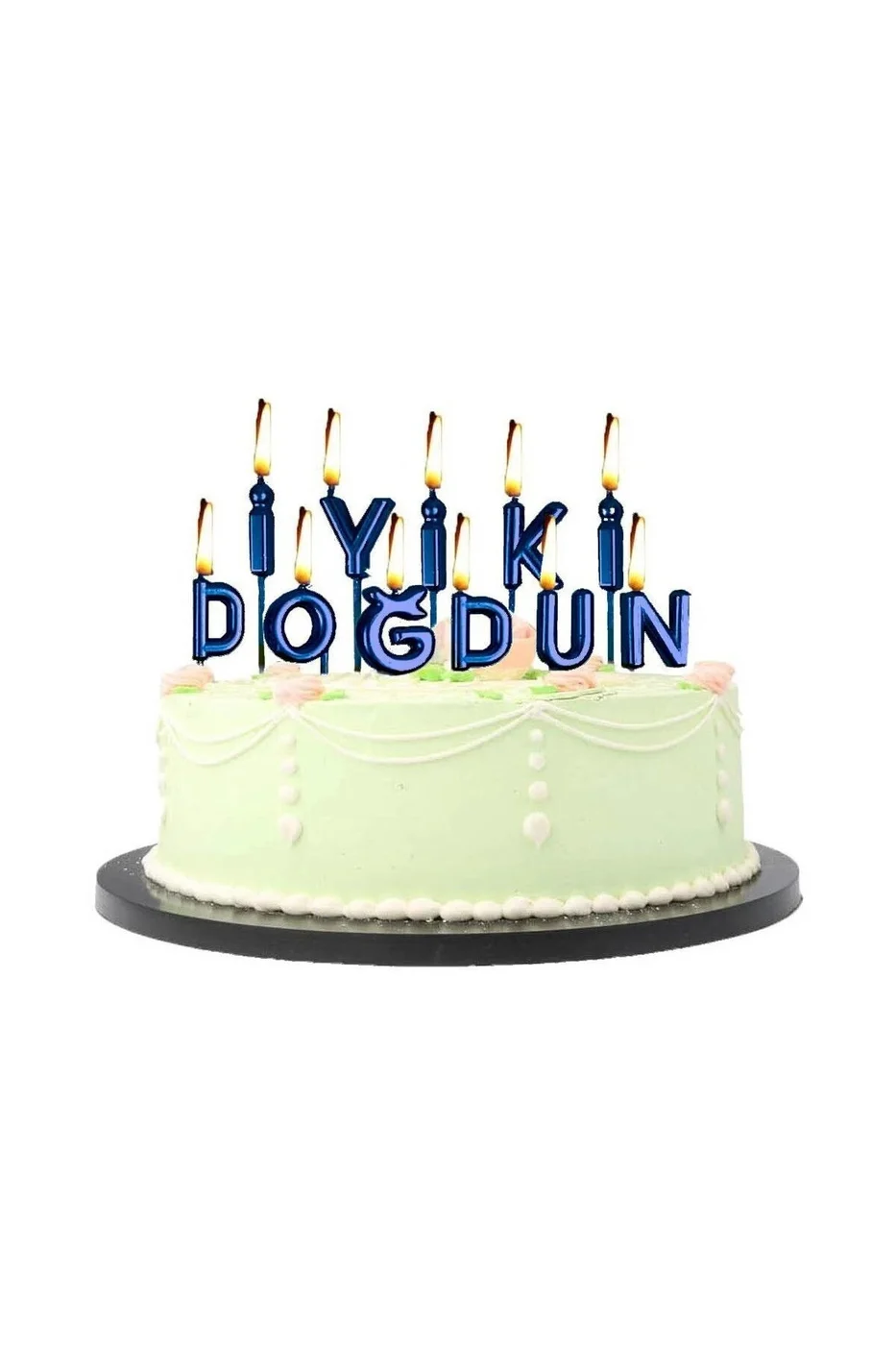 İYİKİ DOĞDUN MAVİ MUM