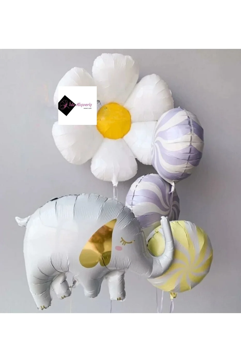 ŞEKER FİL BALON DEMETİ DOĞUM GÜNÜ SÜSÜ DOĞUM GÜNÜ PARTİ SETİ