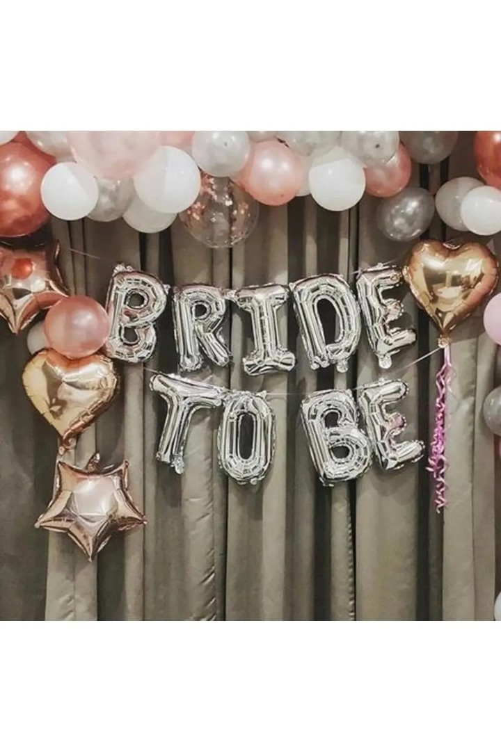 Bekarlığa Veda Gümüş Bride To Be Parti Seti