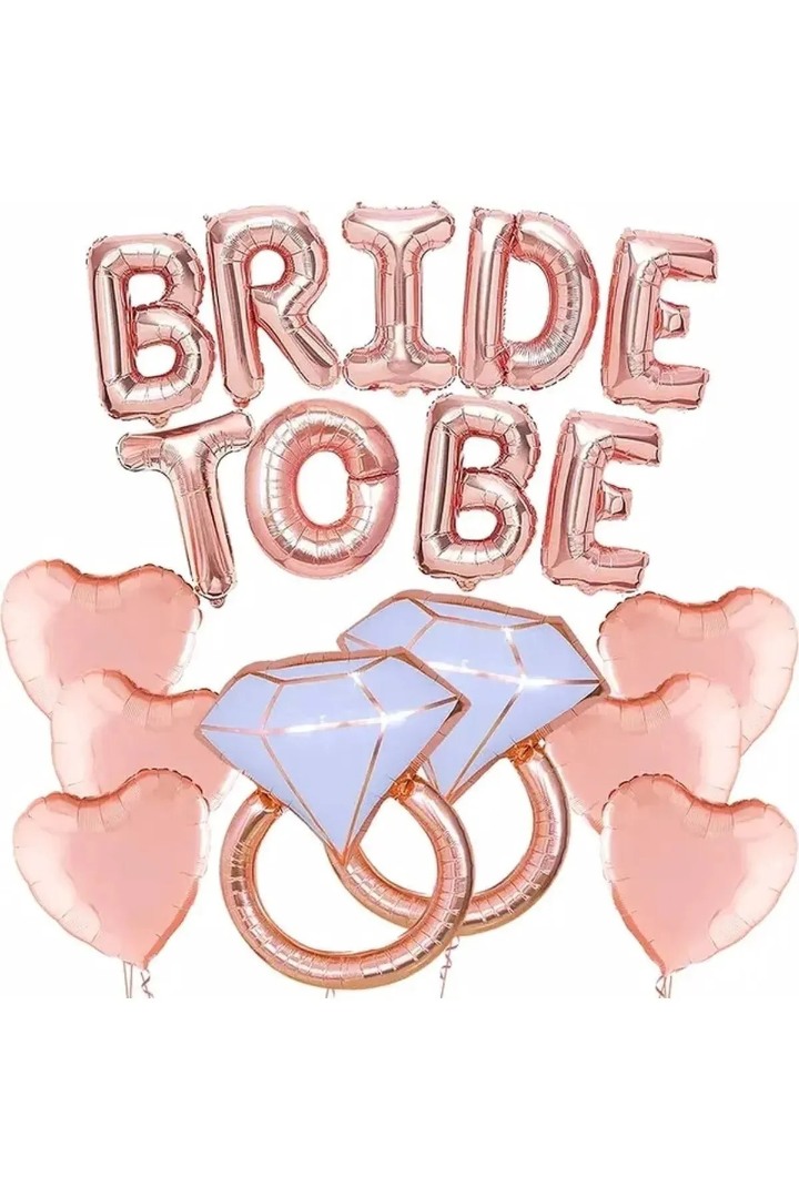 Bekarlığa Veda Rose Gold Bride To Be Parti Seti