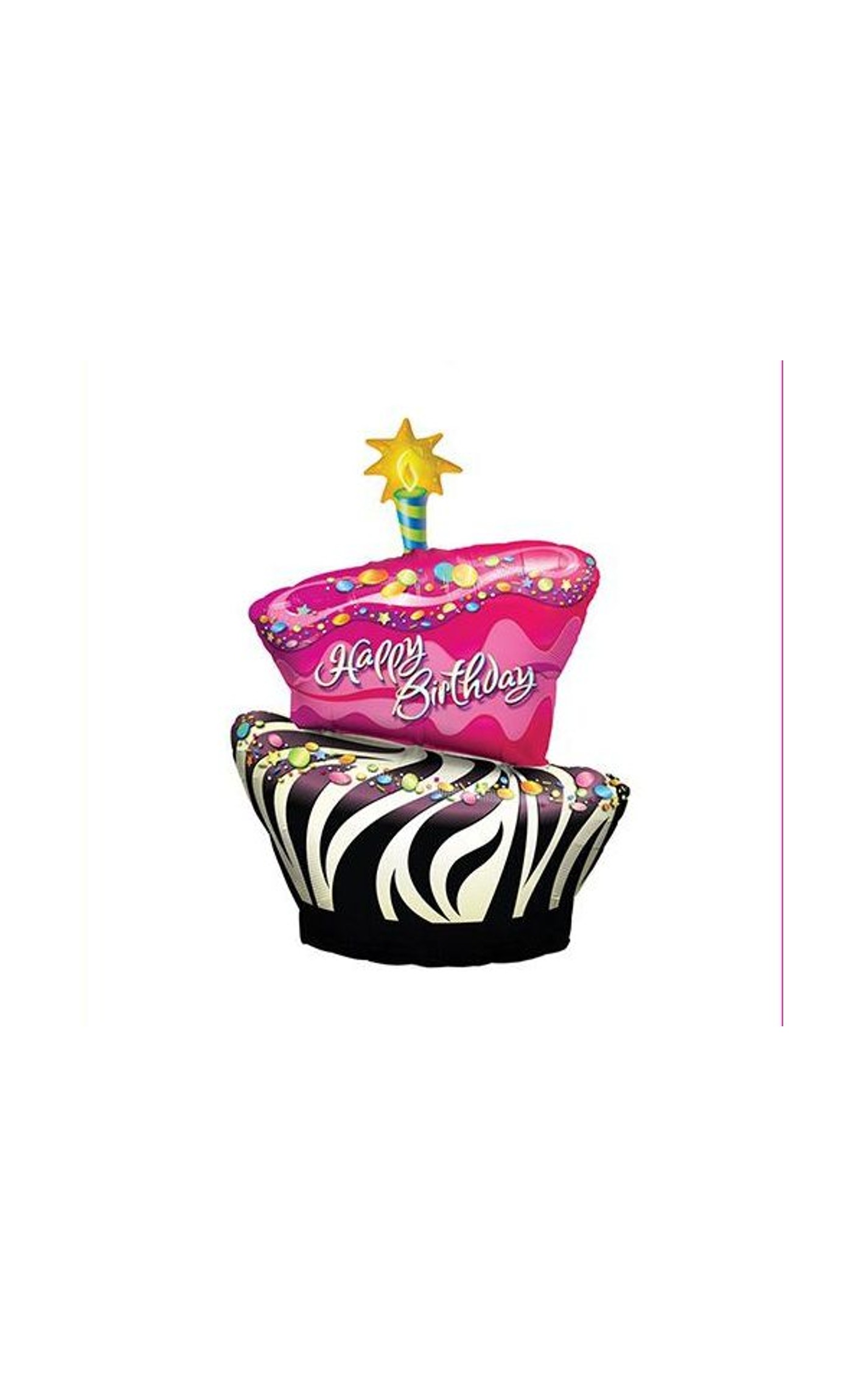 Bkmc Zebra Strike Cake Folyo Balonu