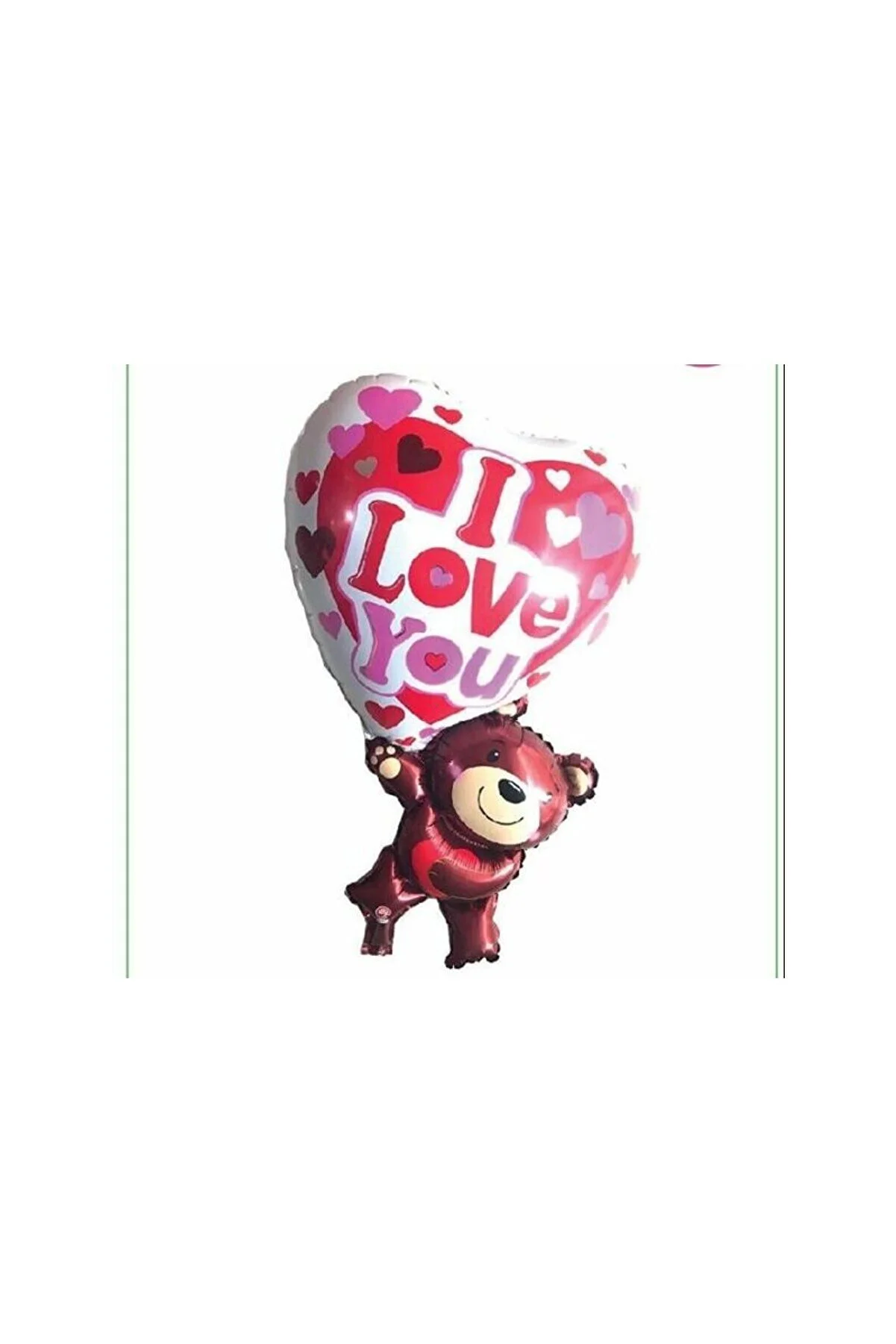 I love You Bear Shape Folyo Balon