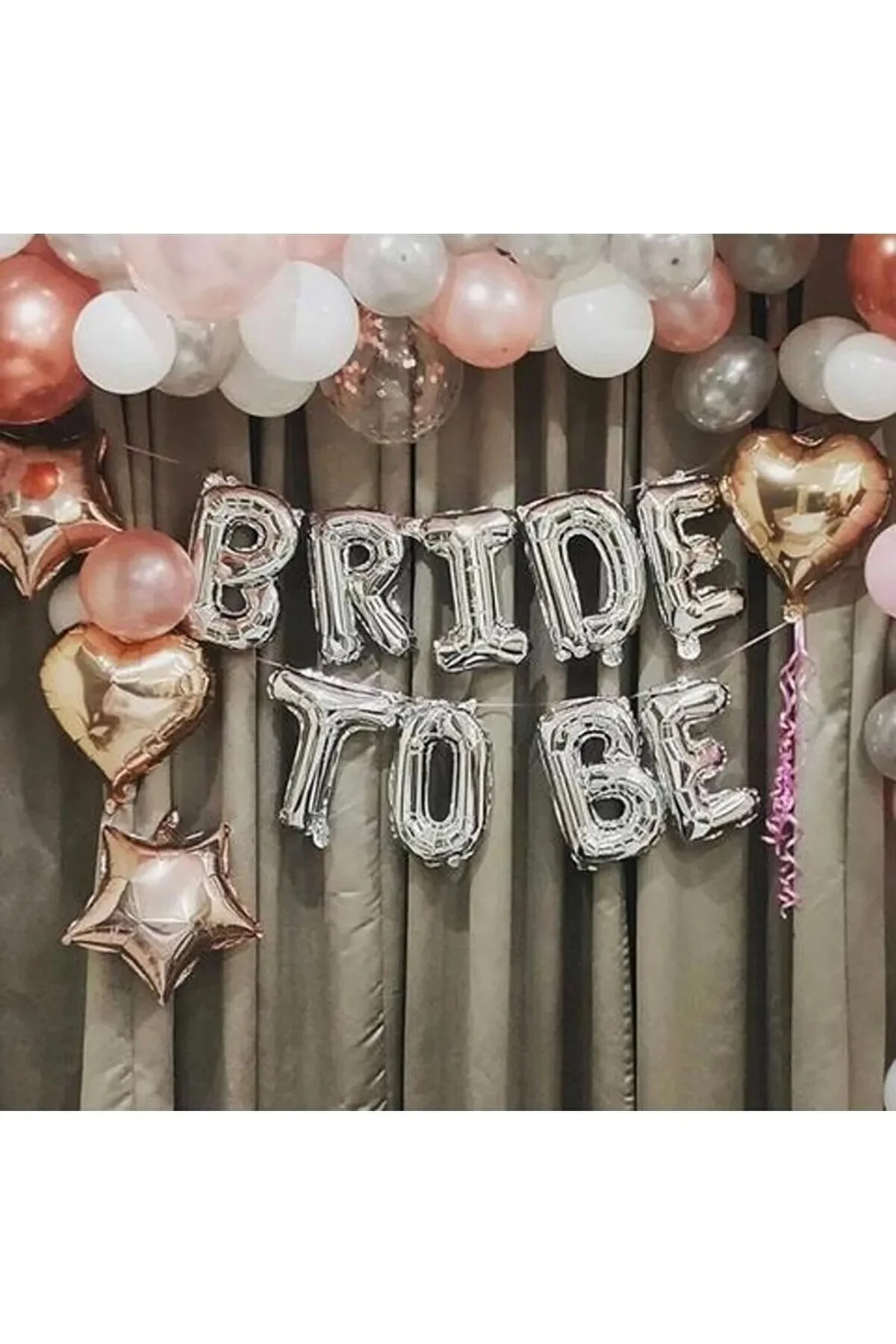 Bkmc Gümüş Bekarlığa Veda Parti Seti Bride To Be Balon Konsepti