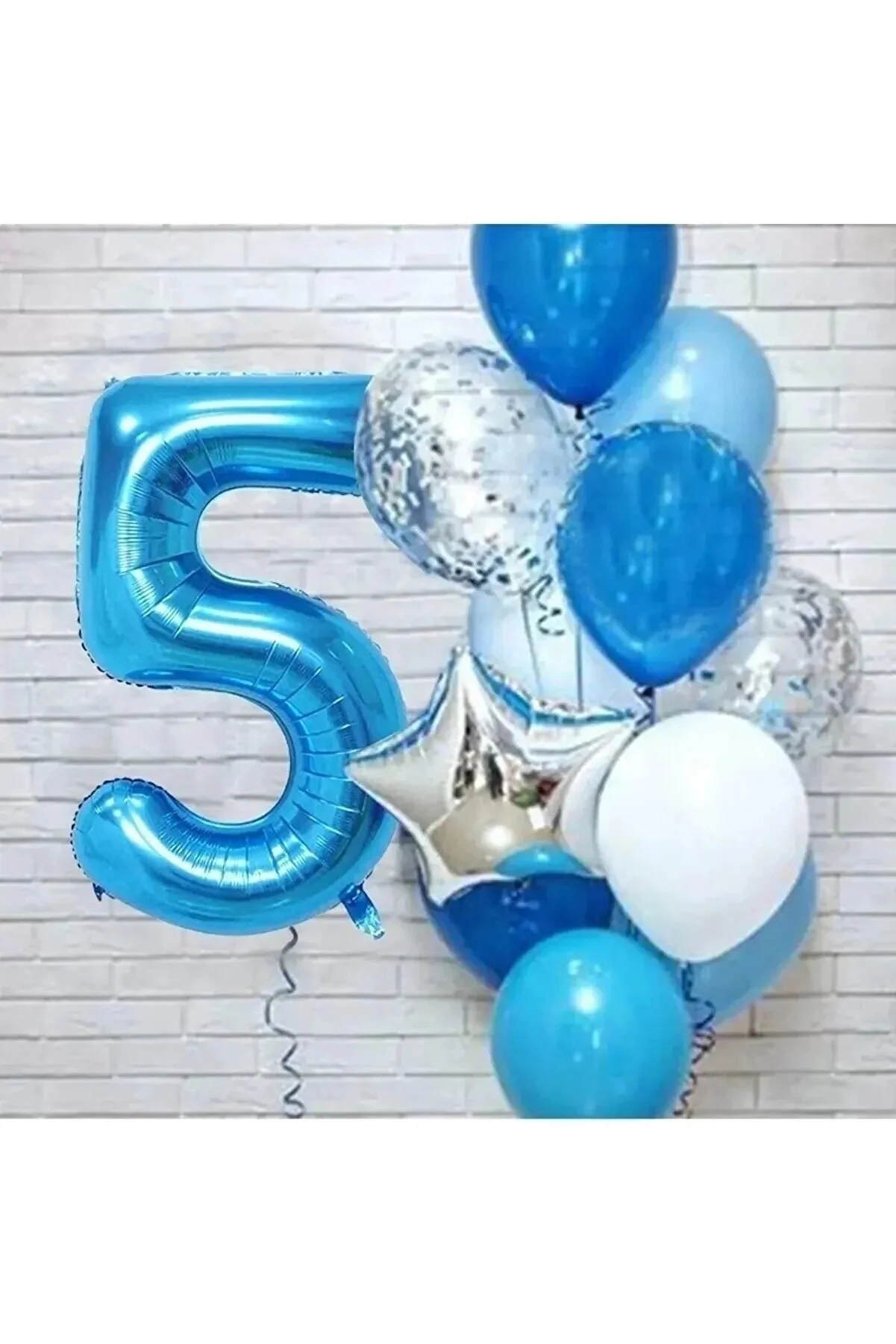 Bkmc Mavi Yaş Balon Doğum Günü Parti Süsü